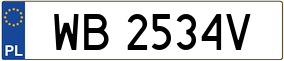 Truck License Plate